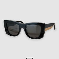 نظارات شمسية BVLGARI BV40038 للنساء - أسود_أسود