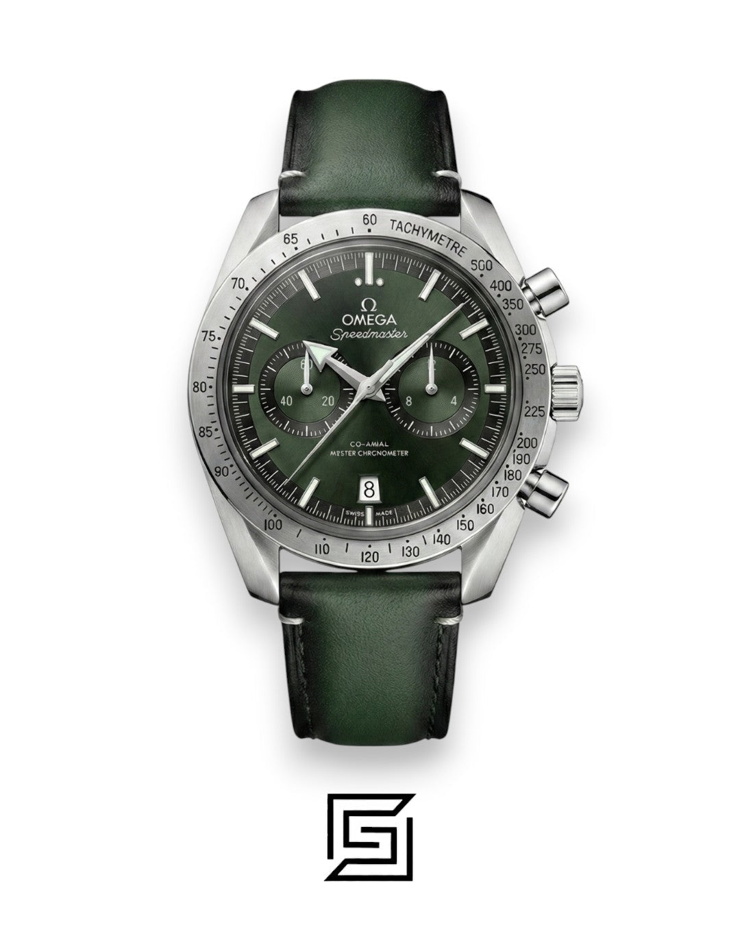 Omega Speedmaster Moonwatch – Green Dial & Leather Strap