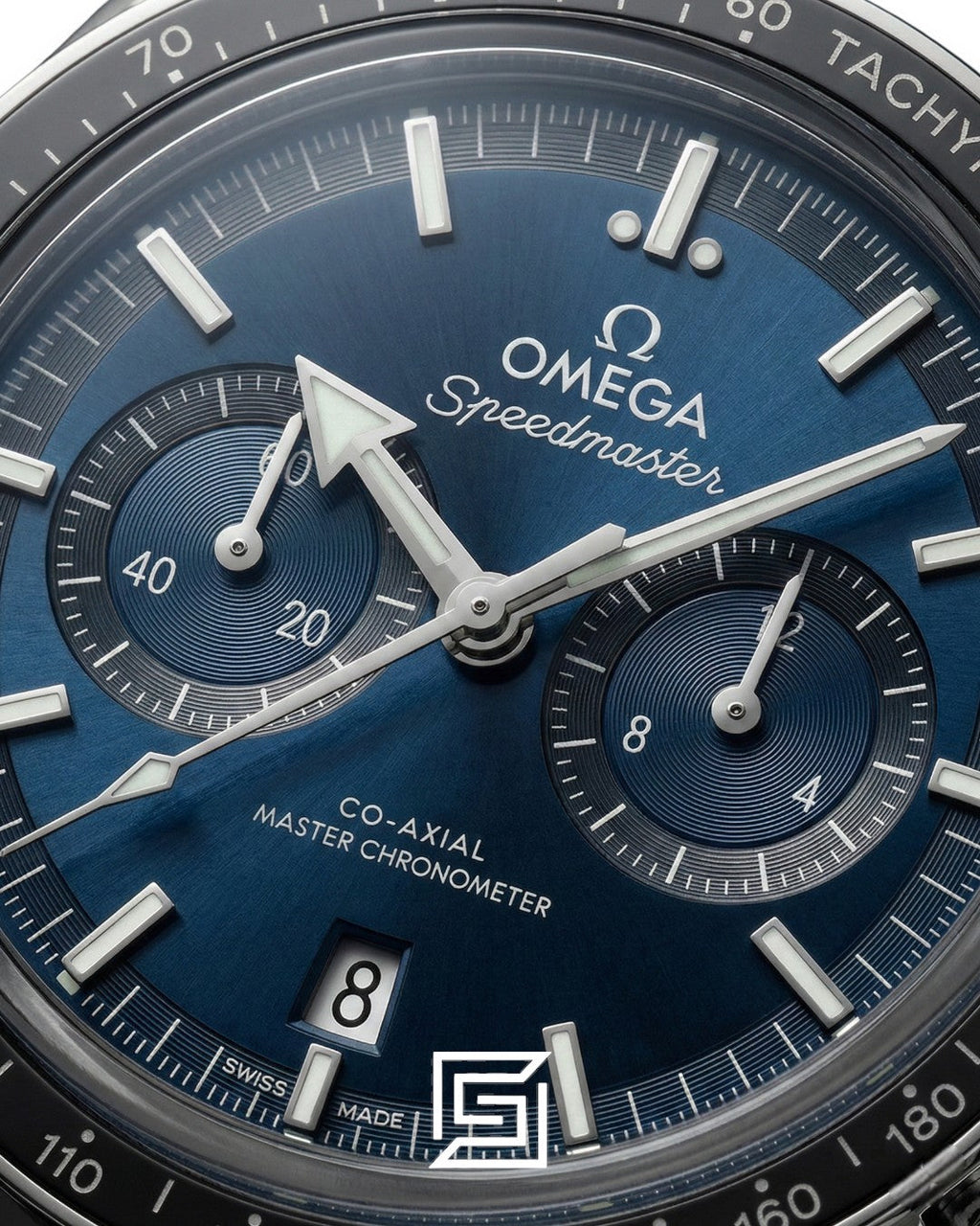 Omega Speedmaster Moonwatch – Blue Dial & Leather Strap