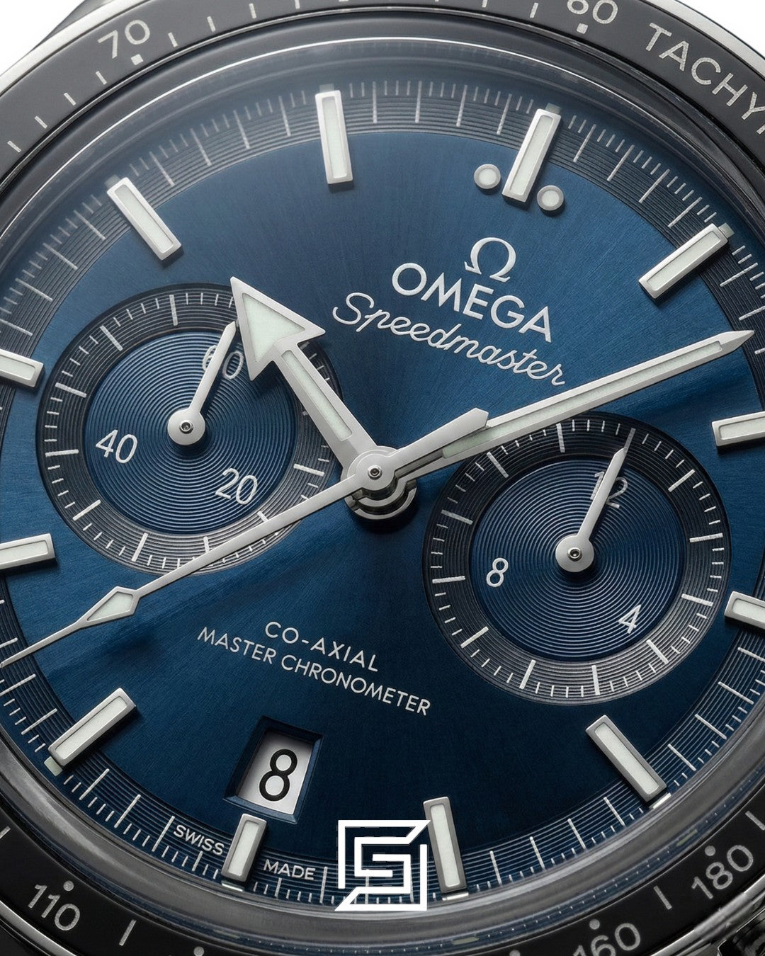 Omega Speedmaster Moonwatch – Blue Dial & Leather Strap