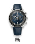 Omega Speedmaster Moonwatch – Blue Dial & Leather Strap
