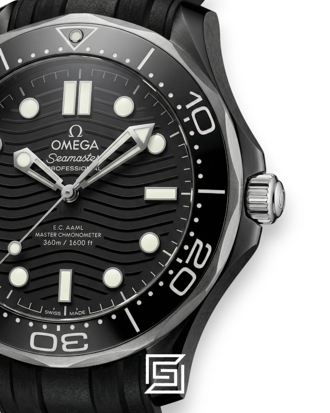 Omega Seamaster Diver Black Ceramic Style – Rubber Strap – Automatic (42mm)