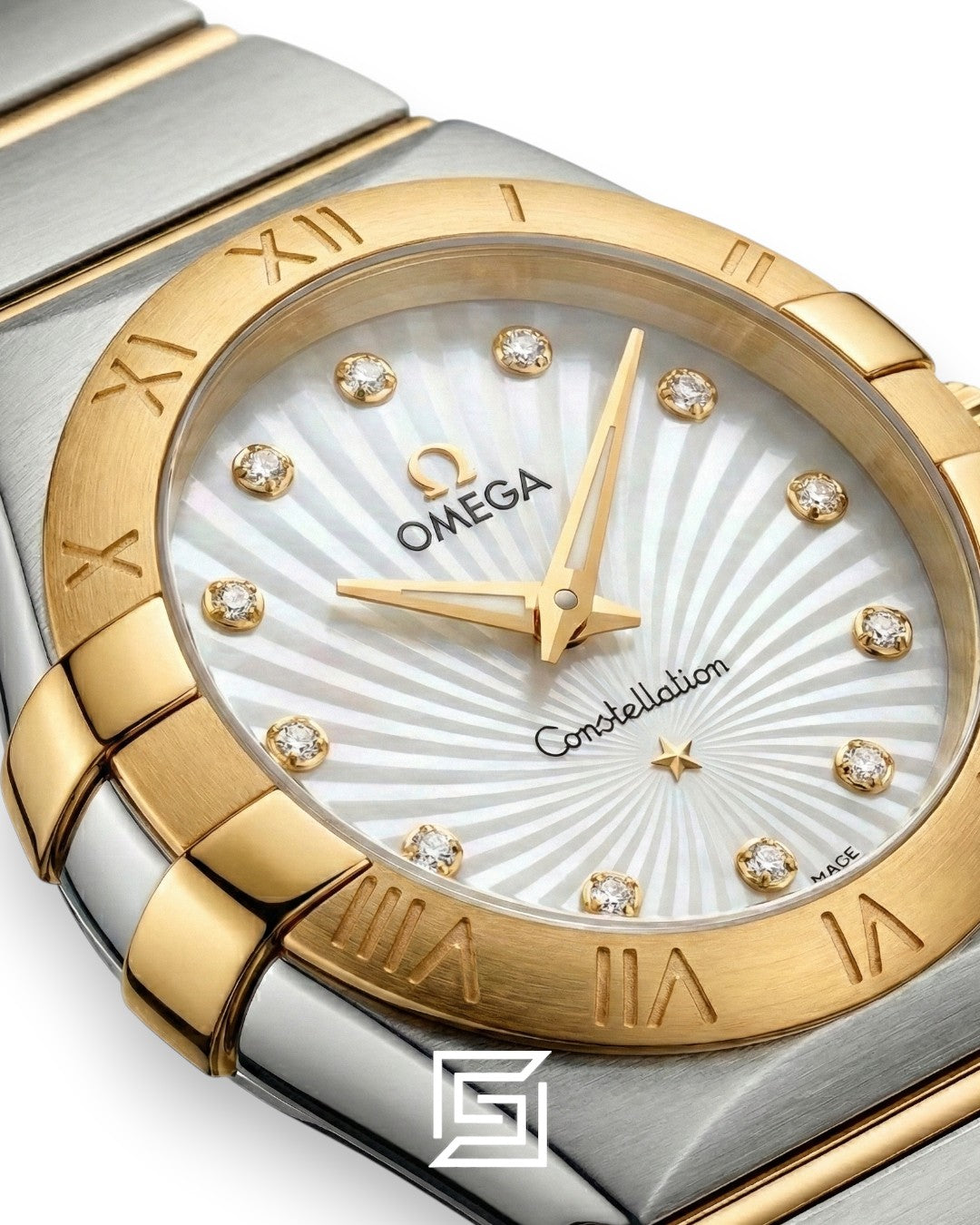 Omega Constellation Ladies 27mm – Silver Dial, Diamond Markers & Two-Tone