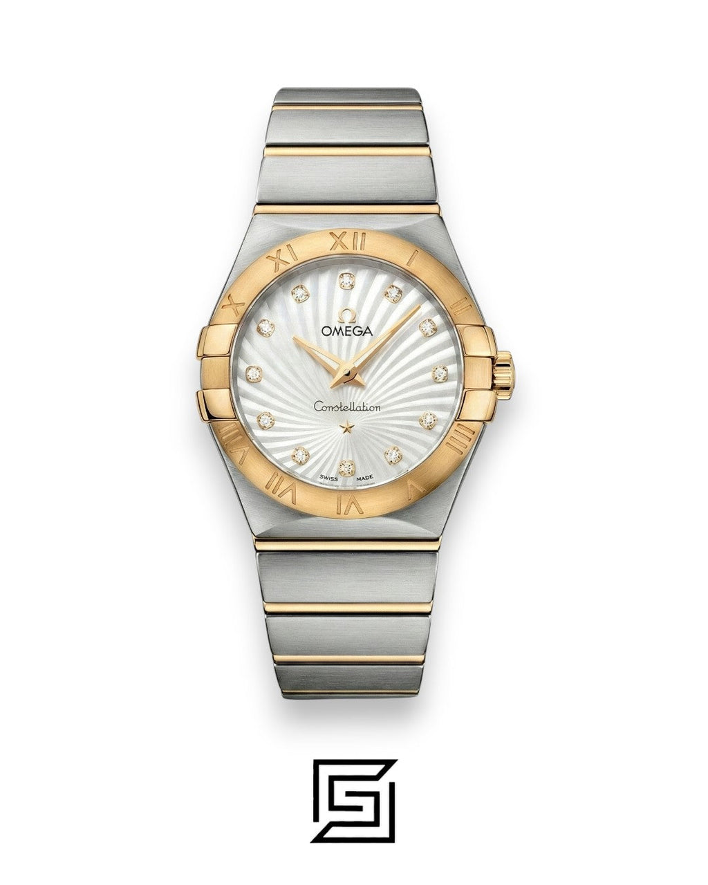 Omega Constellation Ladies 27mm – Silver Dial, Diamond Markers & Two-Tone