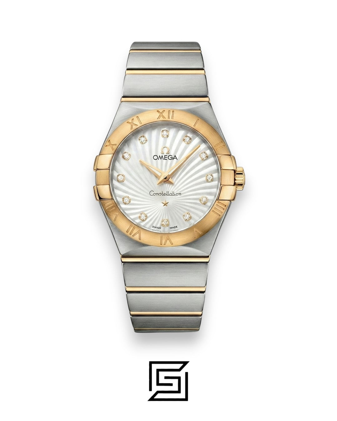 Omega Constellation Ladies 27mm – Silver Dial, Diamond Markers & Two-Tone