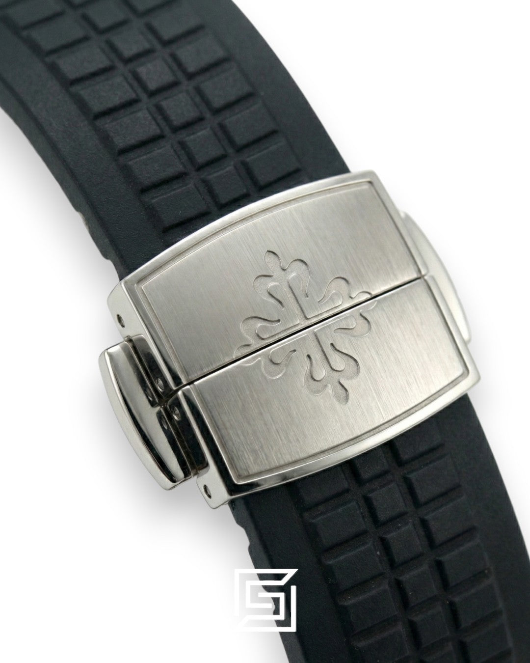 Patek Philippe Aquanaut Chronograph – Black Dial × Black Rubber Strap – Japanese Automatic