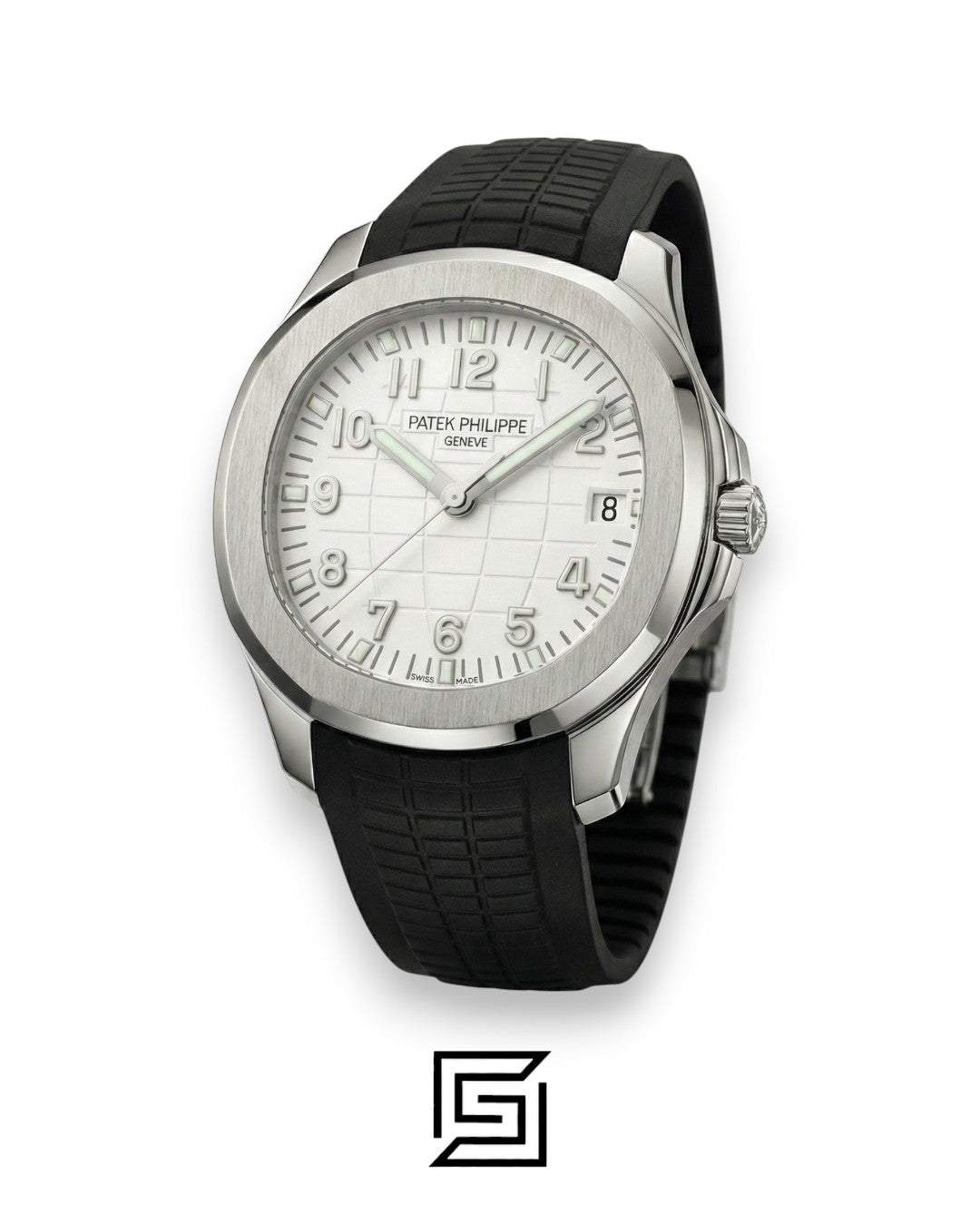 Patek Philippe Aquanaut – Cream Dial × Black Rubber Strap – Japanese Automatic