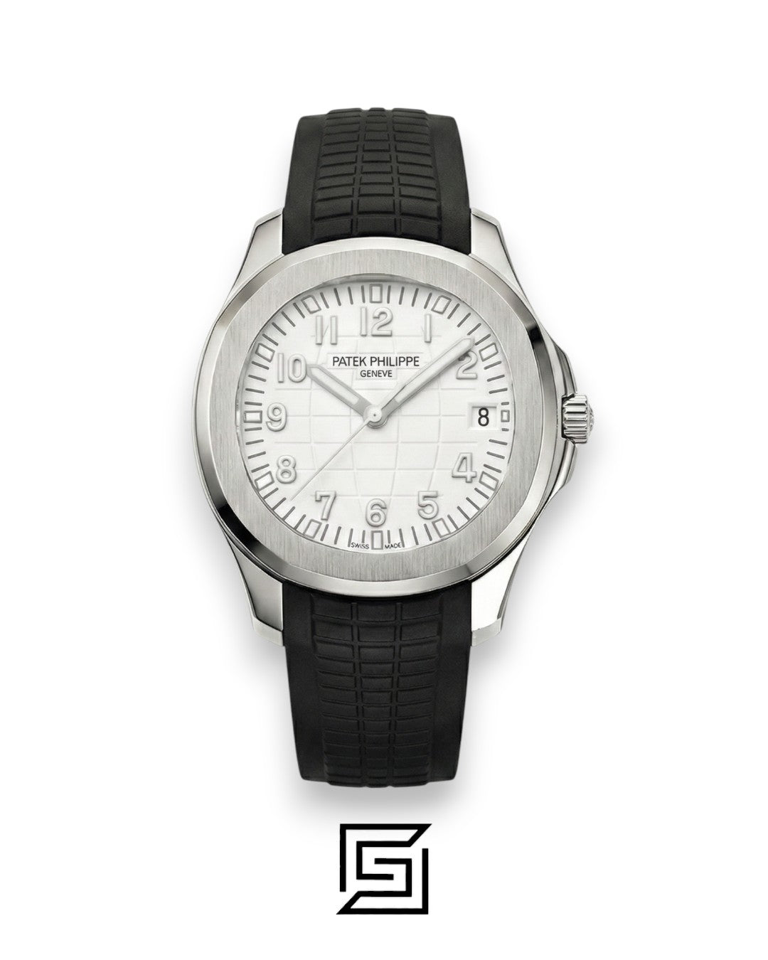Patek Philippe Aquanaut – Cream Dial × Black Rubber Strap – Japanese Automatic