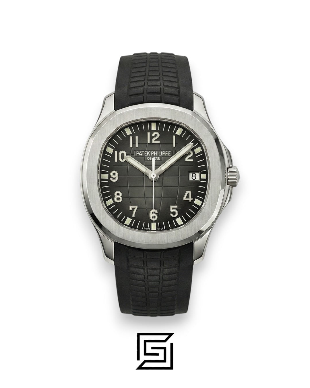 Patek Philippe Aquanaut – Black Dial × Black Rubber Strap – Japanese Automatic