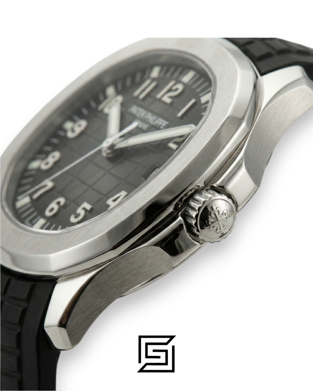 Patek Philippe Aquanaut – Black Dial × Black Rubber Strap – Japanese Automatic