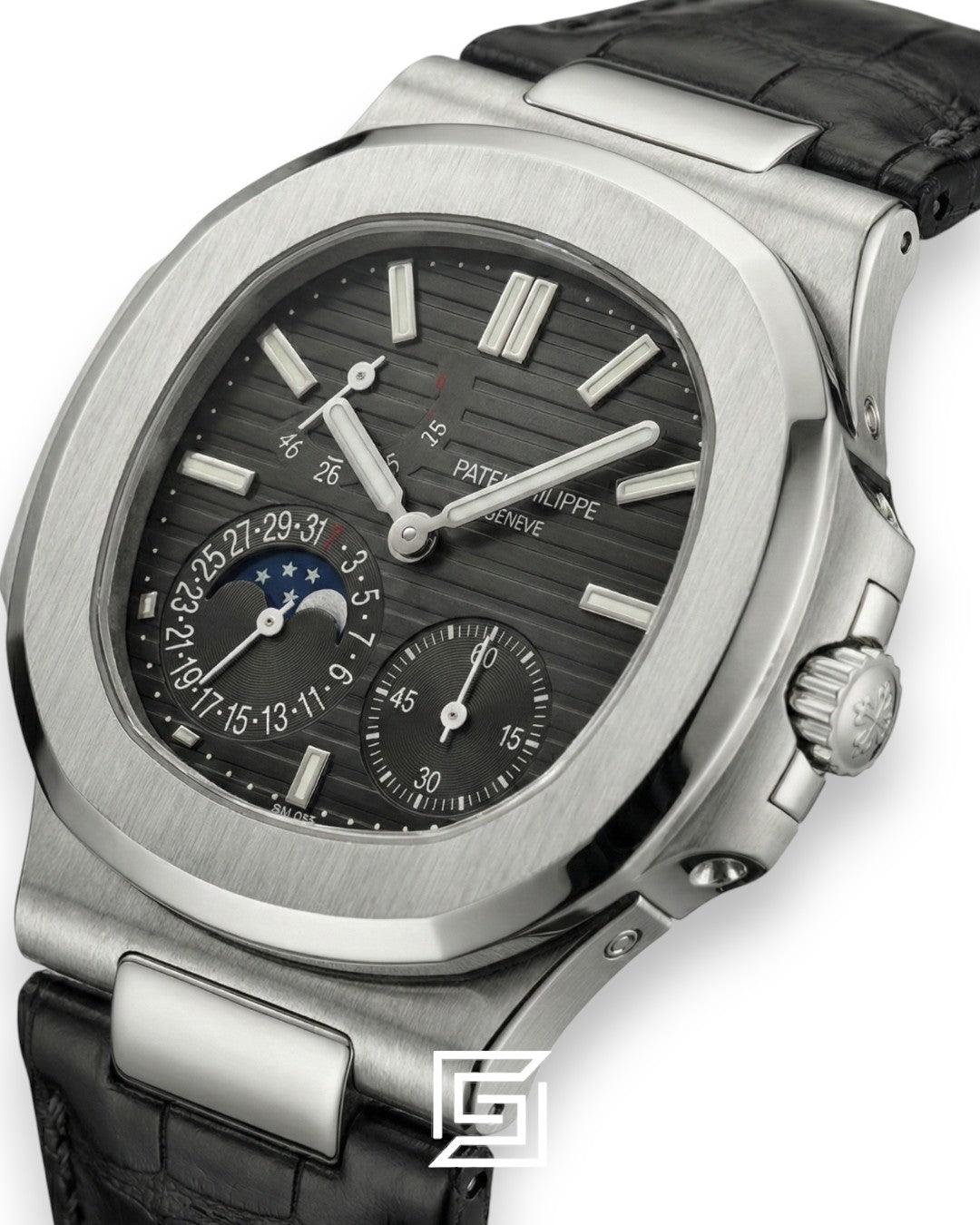 Patek Philippe Grand Complication – Black Dial – Black Leather Strap – Japanese Automatic