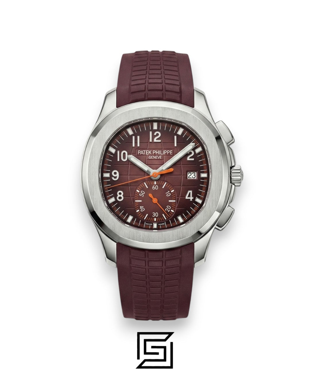 Patek Philippe Aquanaut Chronograph – Brown Dial × Brown Rubber Strap – Japanese Automatic