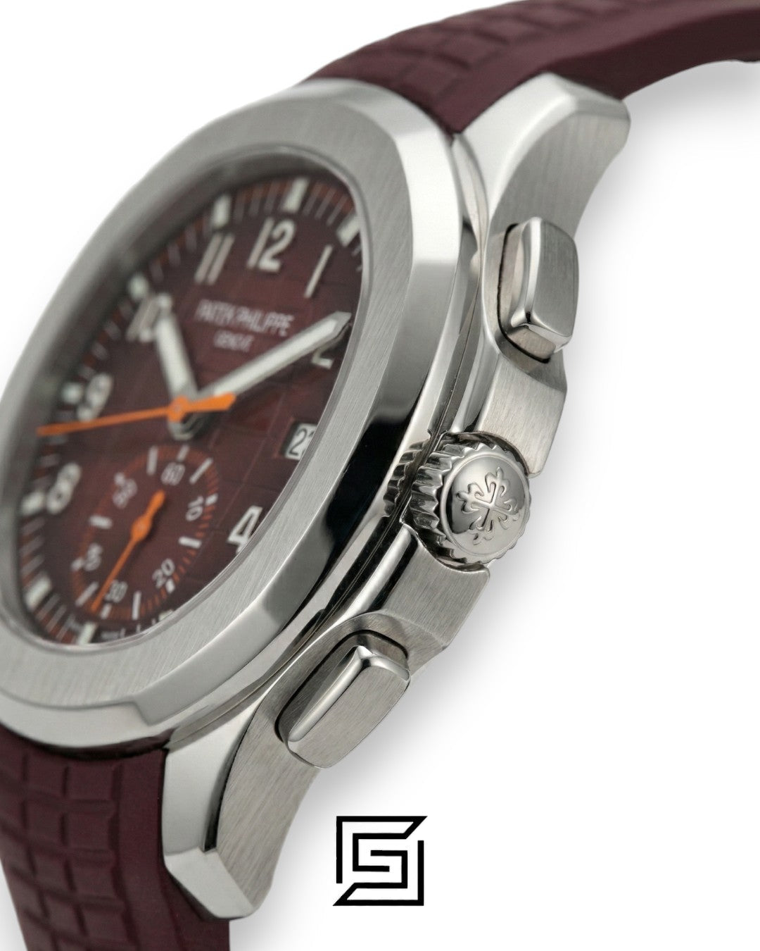 Patek Philippe Aquanaut Chronograph – Brown Dial × Brown Rubber Strap – Japanese Automatic