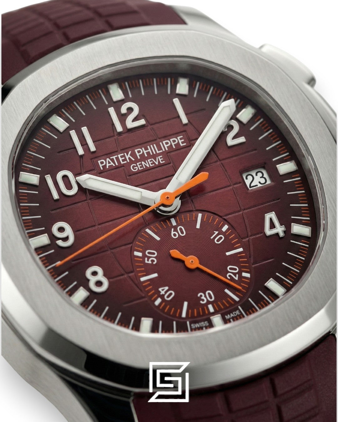 Patek Philippe Aquanaut Chronograph – Brown Dial × Brown Rubber Strap – Japanese Automatic