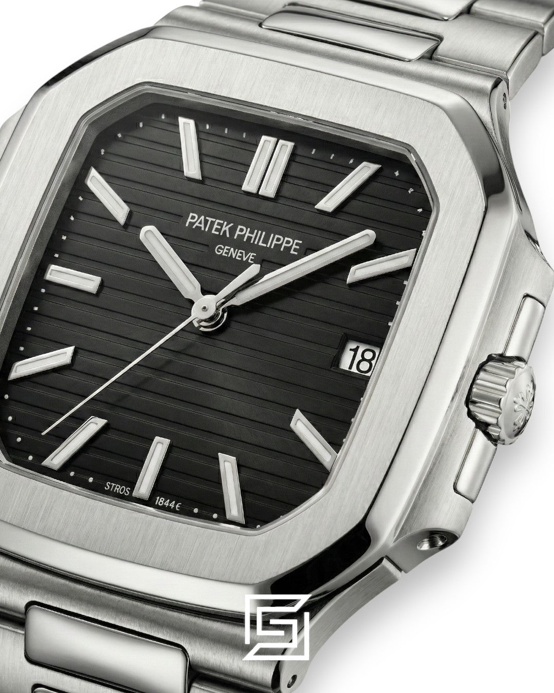 Patek Philippe Cubitus – Japanese Automatic – Black Dial – Stainless Steel Bracelet