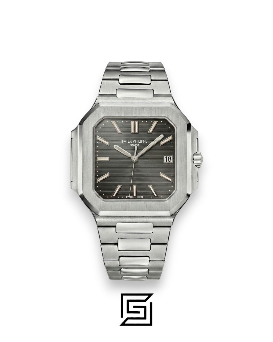 Patek Philippe Cubitus – Japanese Automatic – Grey Dial – Stainless Steel Bracelet