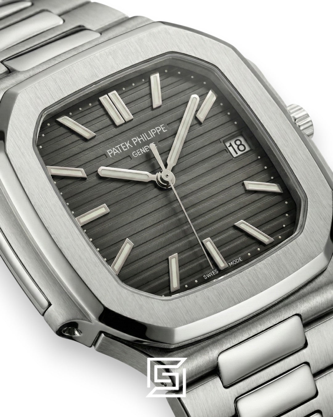 Patek Philippe Cubitus – Japanese Automatic – Grey Dial – Stainless Steel Bracelet