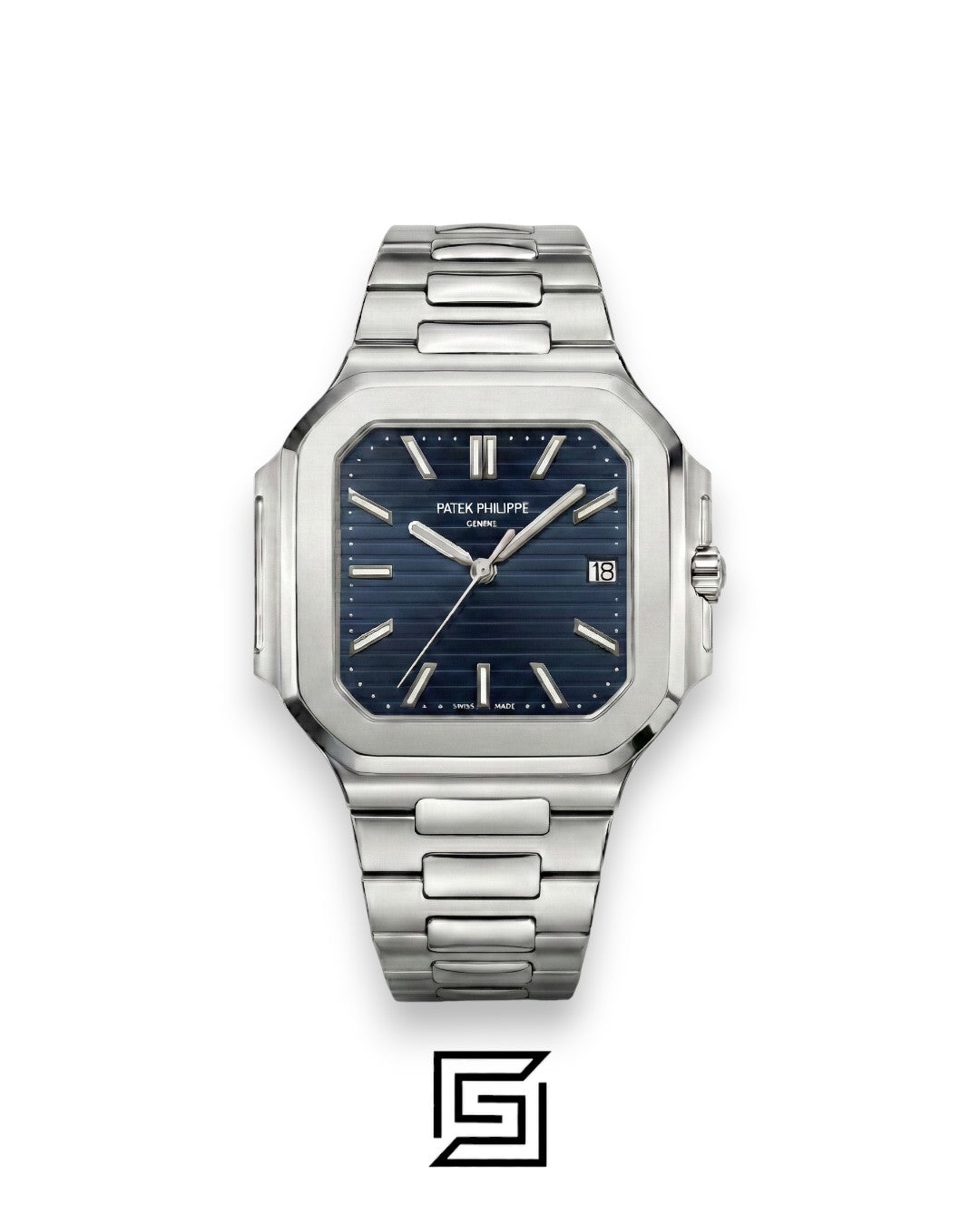 Patek Philippe Cubitus – Japanese Automatic – Blue Dial – Stainless Steel Bracelet