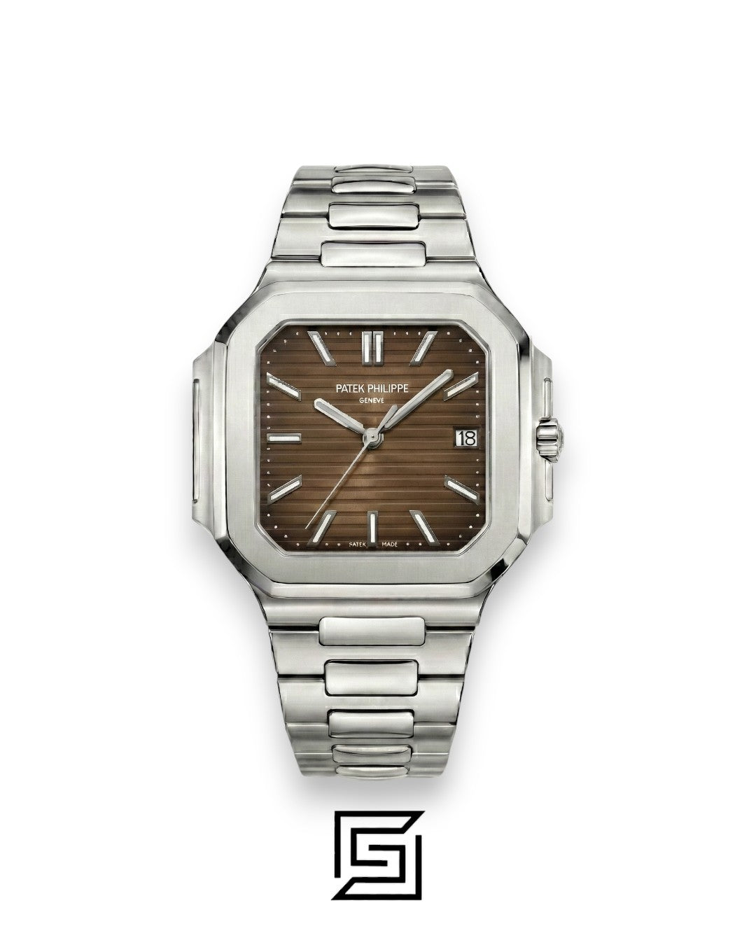 Patek Philippe Cubitus – Japanese Automatic – Brown Dial – Stainless Steel Bracelet