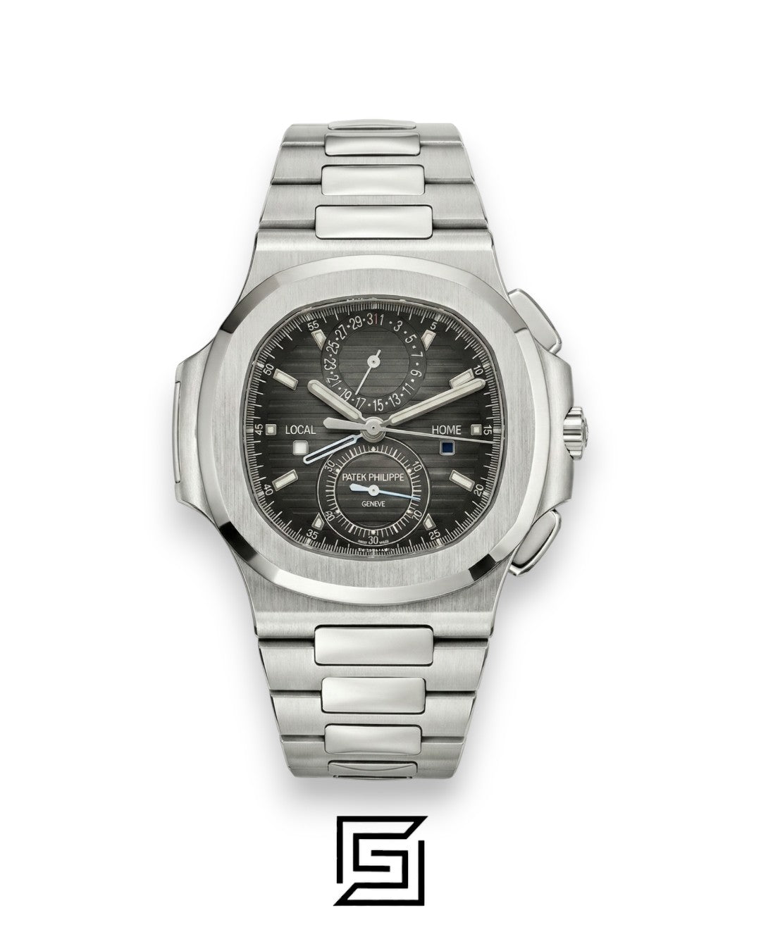 Patek Philippe Nautilus Travel Time – Grey Dial – Japanese Automatic Chronograph – Stainless Steel Bracelet