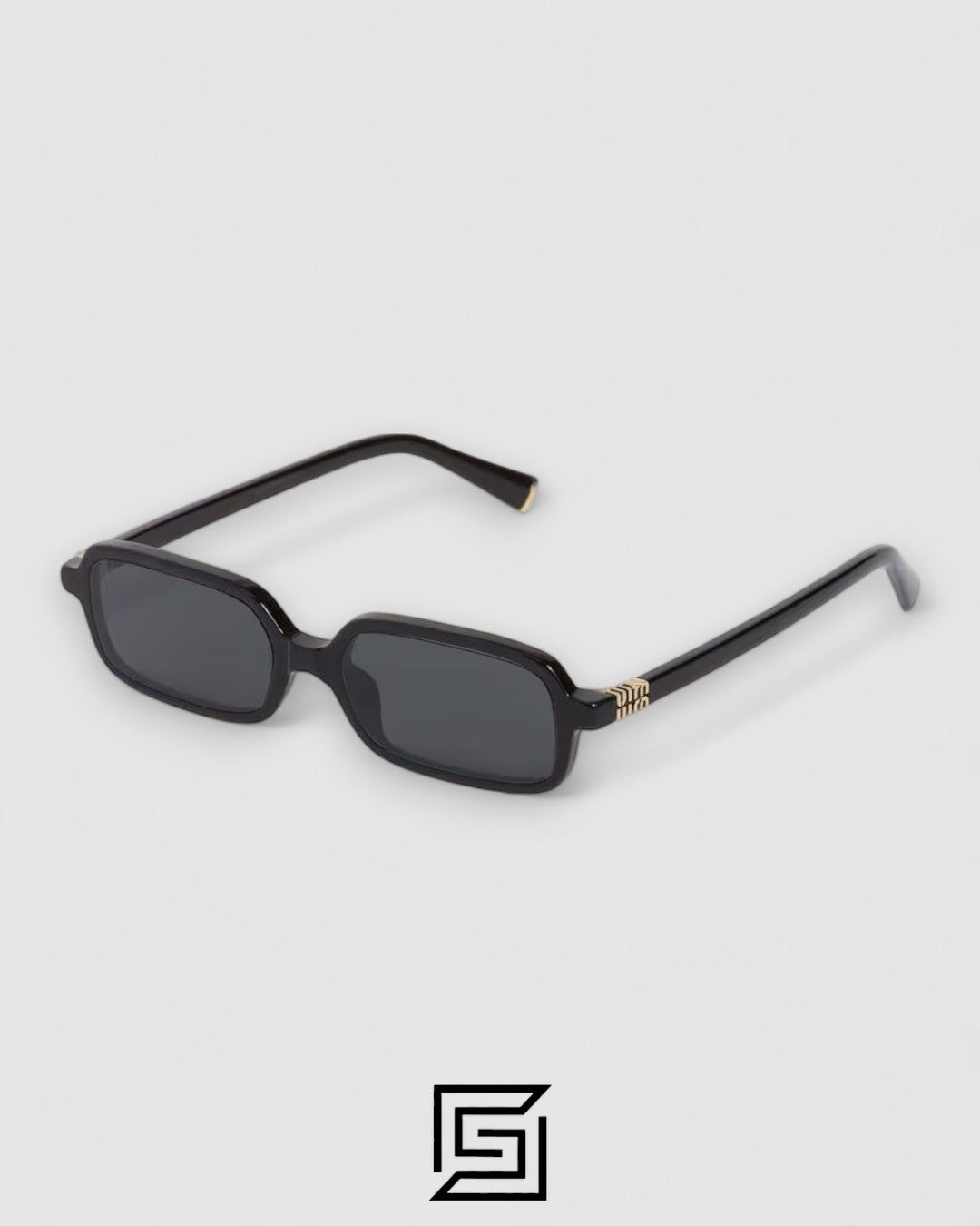 Miu Miu SMU11Z عدسات سوداء وإطار أسود