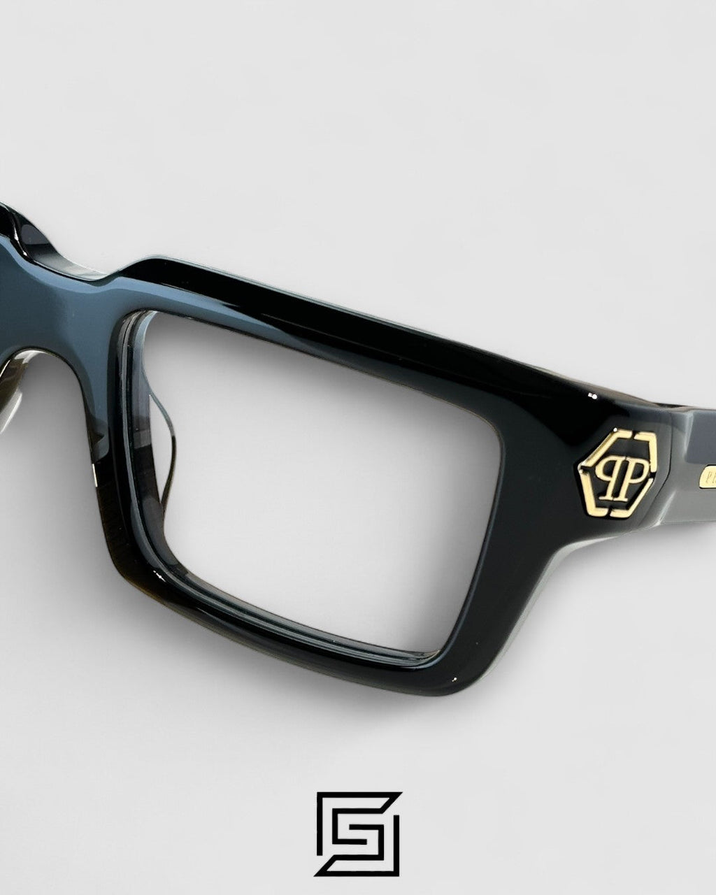 PHILIP PELEN Dark Shapes SPP044 Black Frame Gold Logo
