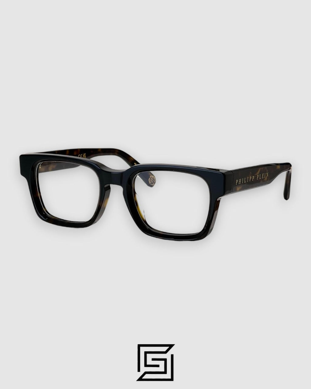 PHILIP PELEN Dark Shapes VPP145M إطار تايجر بني شعار ذهبي