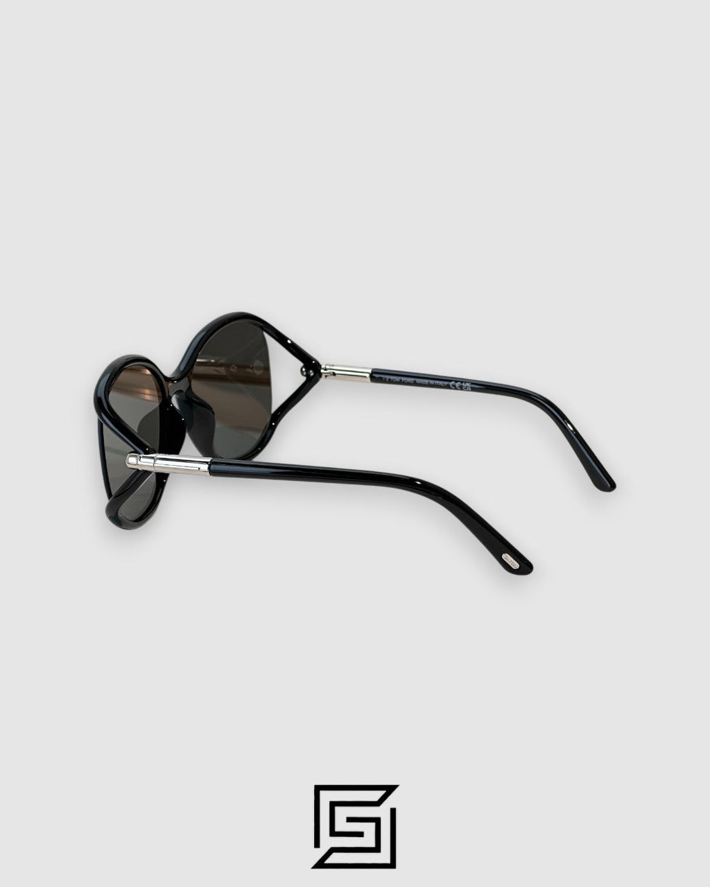 Tom Ford FT1090 Silver Mirror Lenses and Black Frame