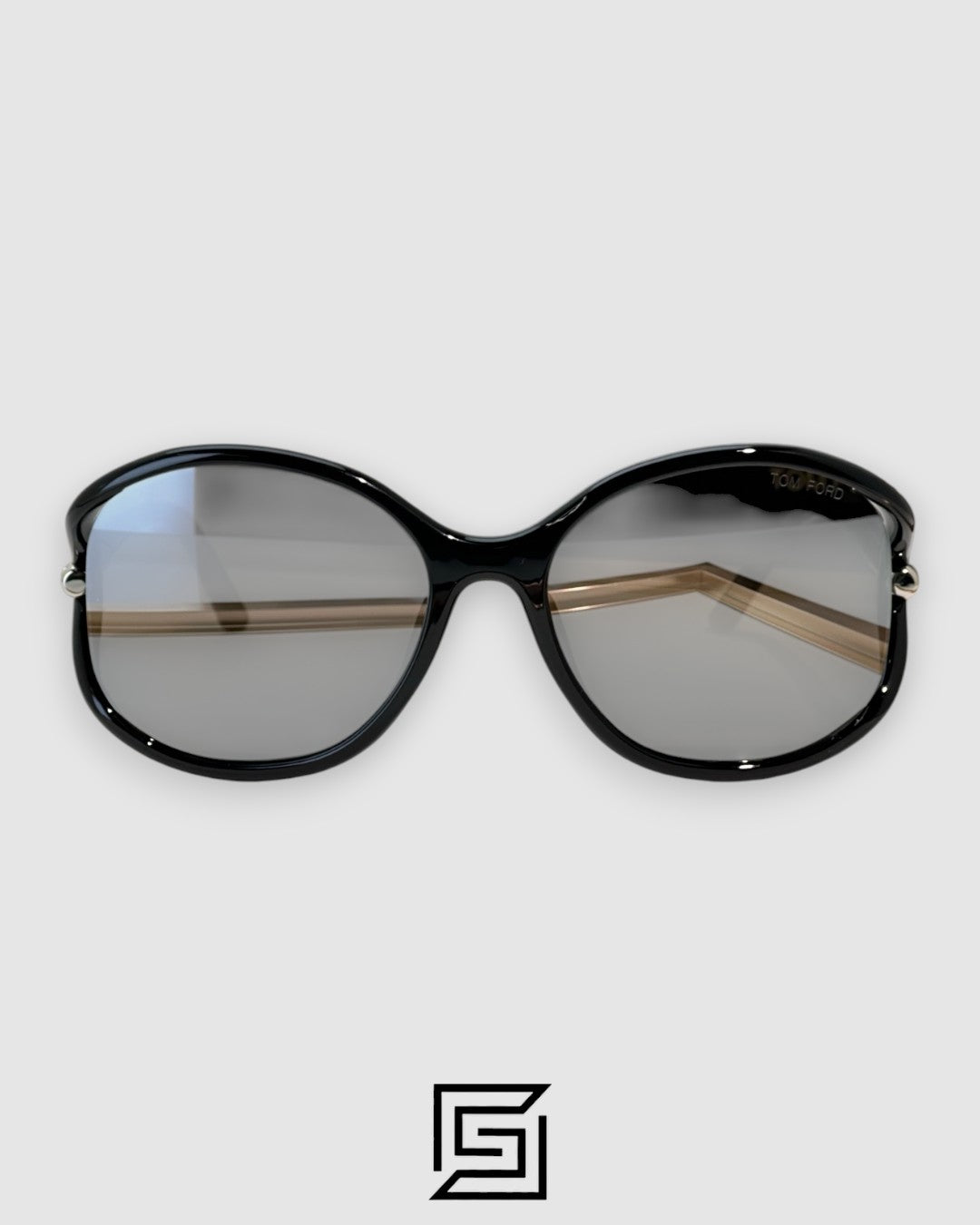 Tom Ford FT1090 Silver Mirror Lenses and Black Frame