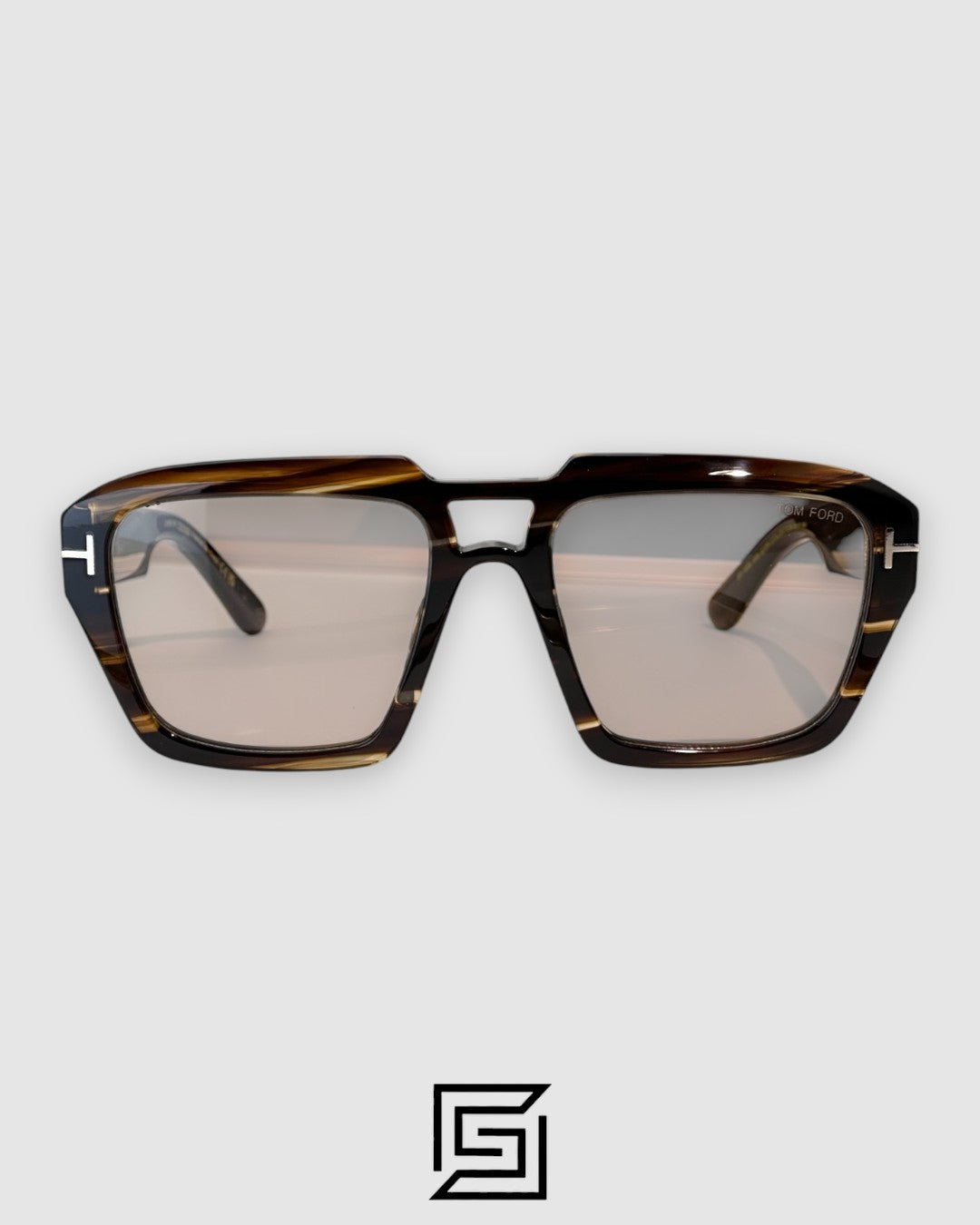 Tom Ford TF1202 Light Brown Lenses and Tiger Brown Frame