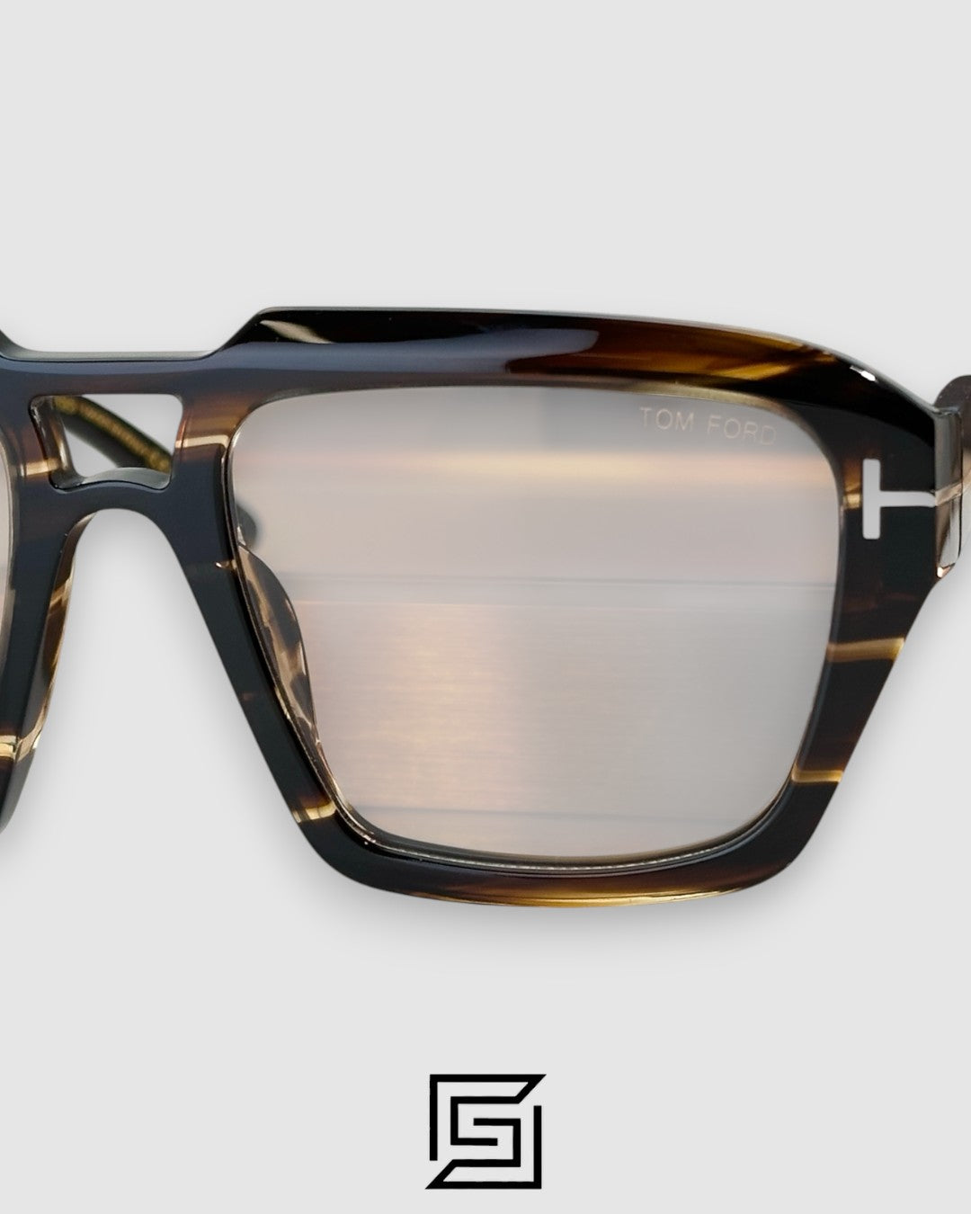 Tom Ford TF1202 Light Brown Lenses and Tiger Brown Frame