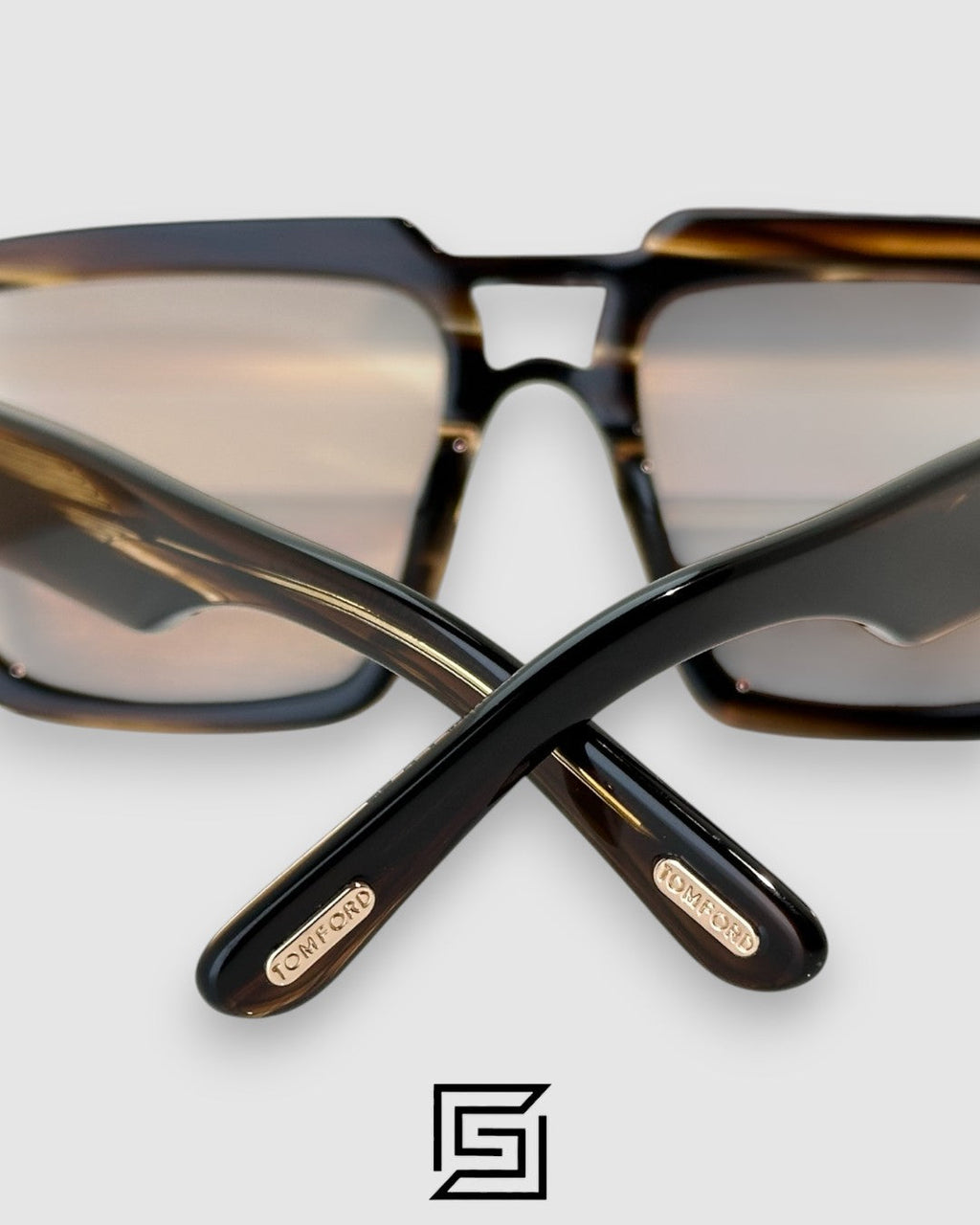 Tom Ford TF1202 Light Brown Lenses and Tiger Brown Frame