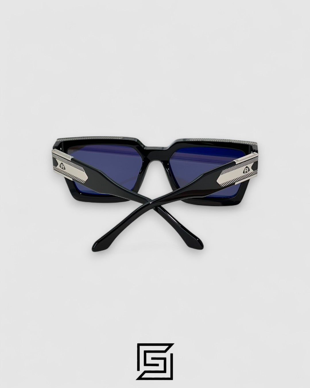 MAYBACH THE BOSS 1 Black Lenses Silver Black Frame