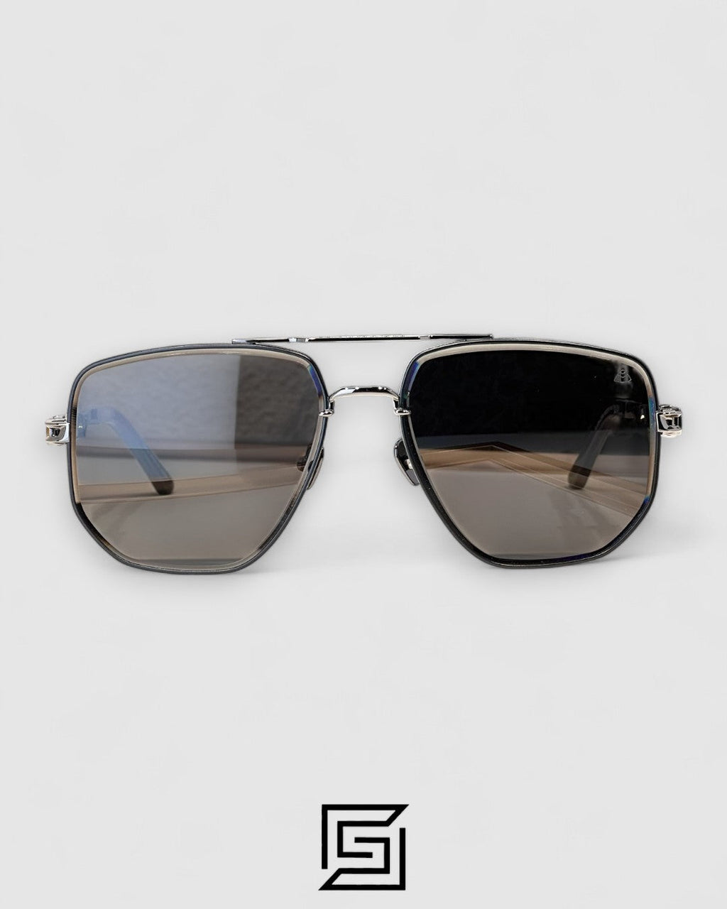 MAYBACH THE LENS عدسات سوداء بإطار رمادي داكن (Gun)