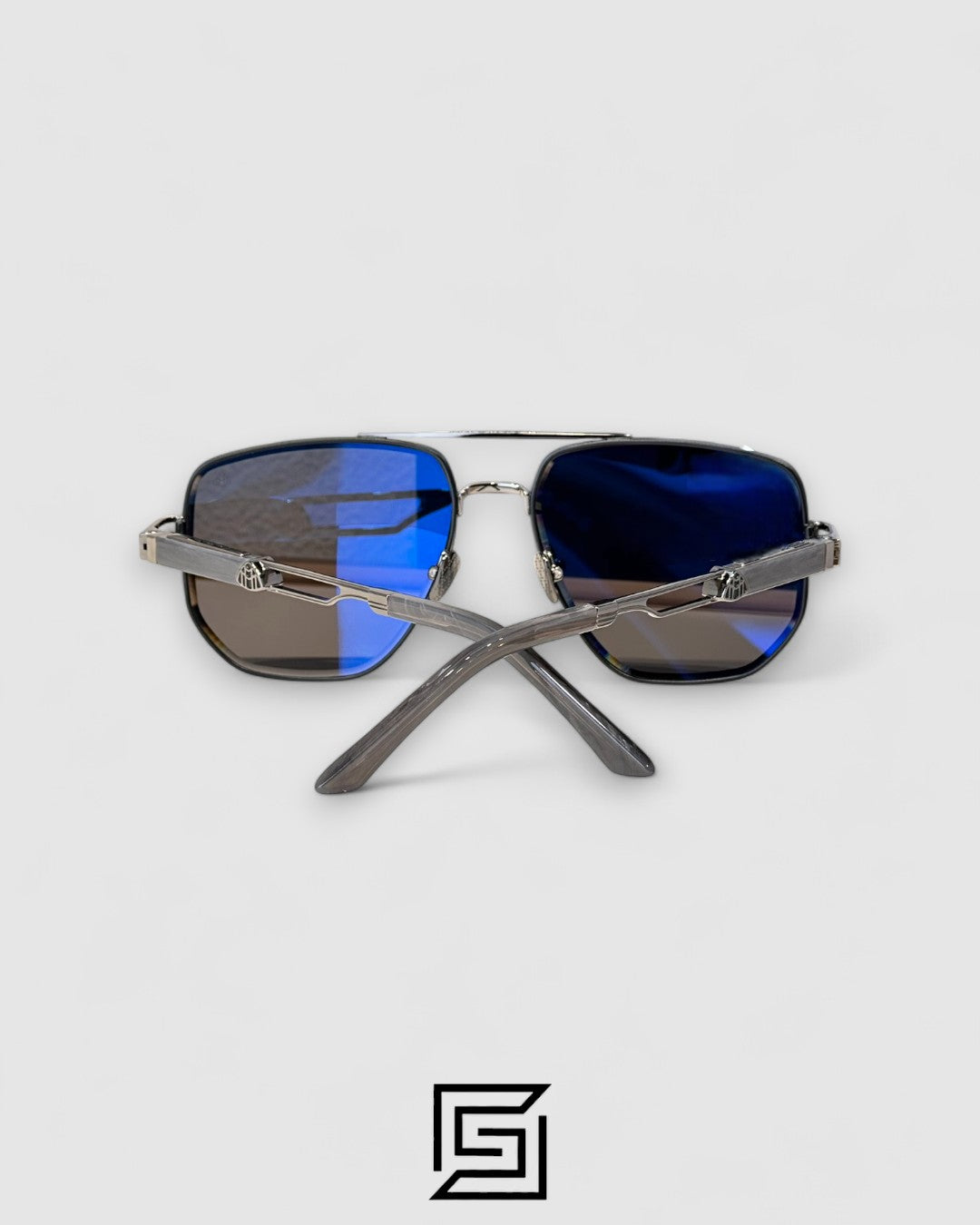 MAYBACH THE LENS عدسات سوداء بإطار رمادي داكن (Gun)