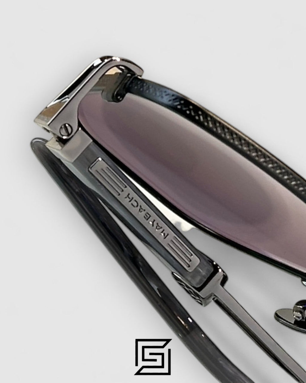 MAYBACH THE LENS عدسات سوداء بإطار رمادي داكن (Gun)