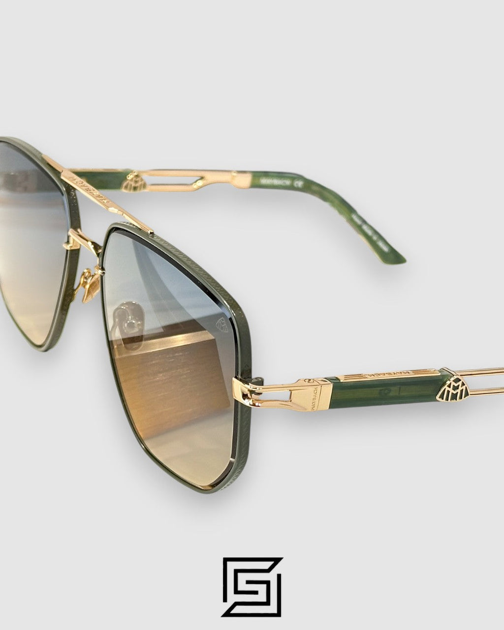 MAYBACH THE LENS Honey Lenses Gold Green Frame