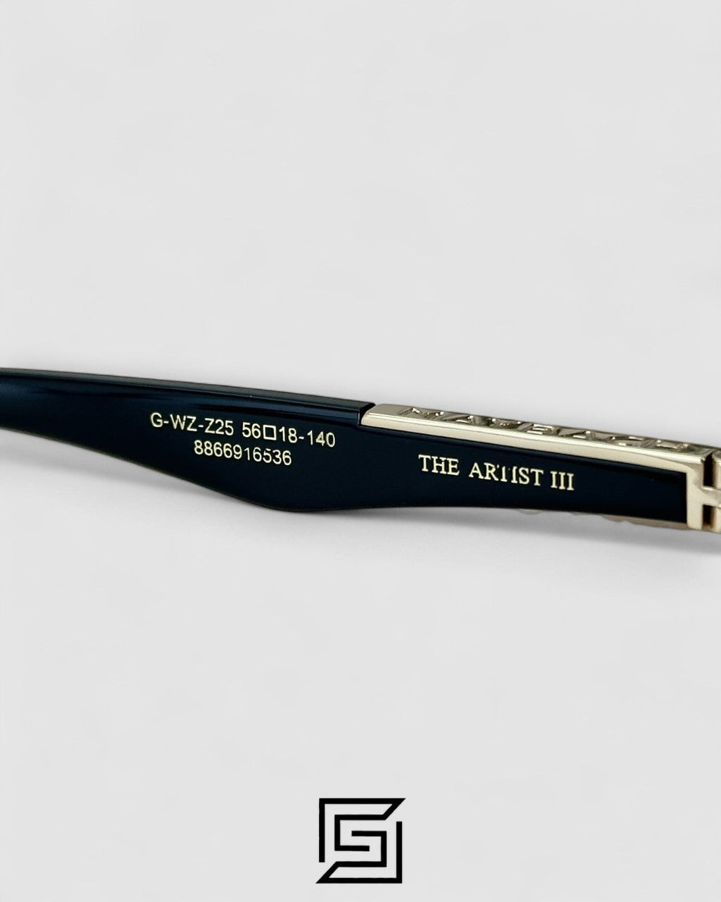 THE ARTIST 3 Gold Framless Black Arm