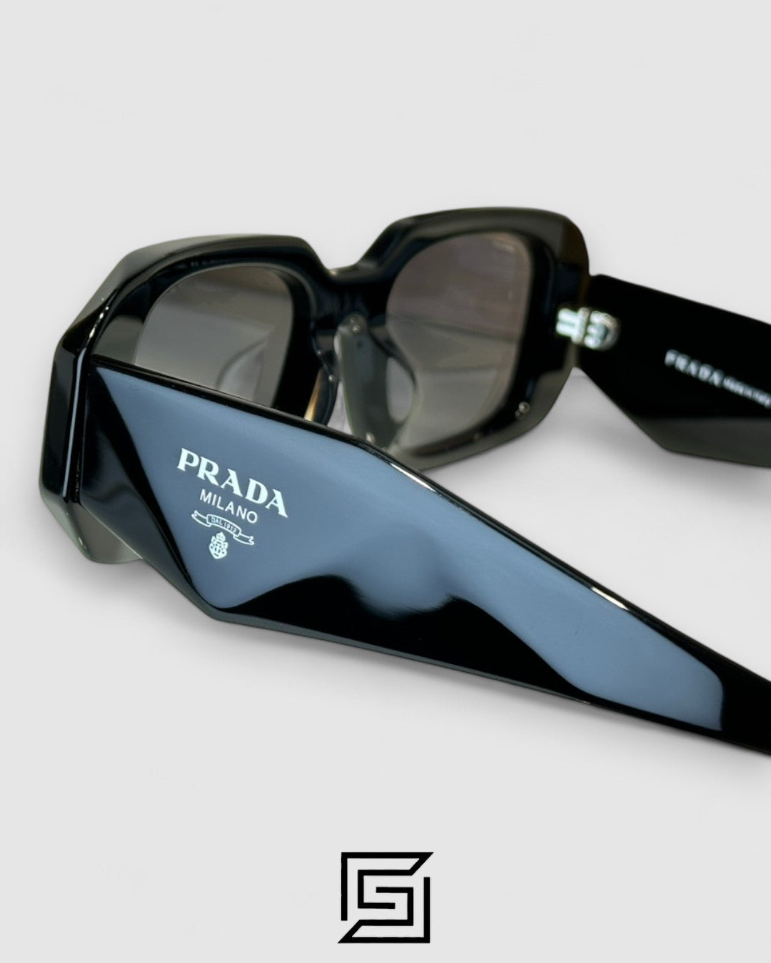 Prada OPR17WSF Black Lenses Black Frame