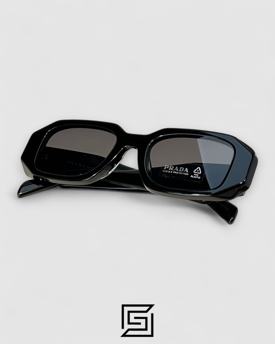 Prada OPR17WSF Black Lenses Black Frame