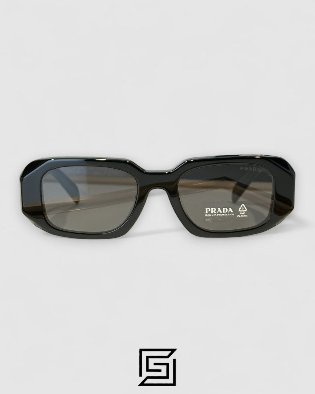 Prada OPR17WSF Black Lenses Black Frame