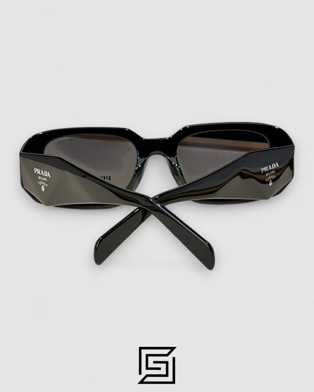 Prada OPR17WSF Black Lenses Black Frame