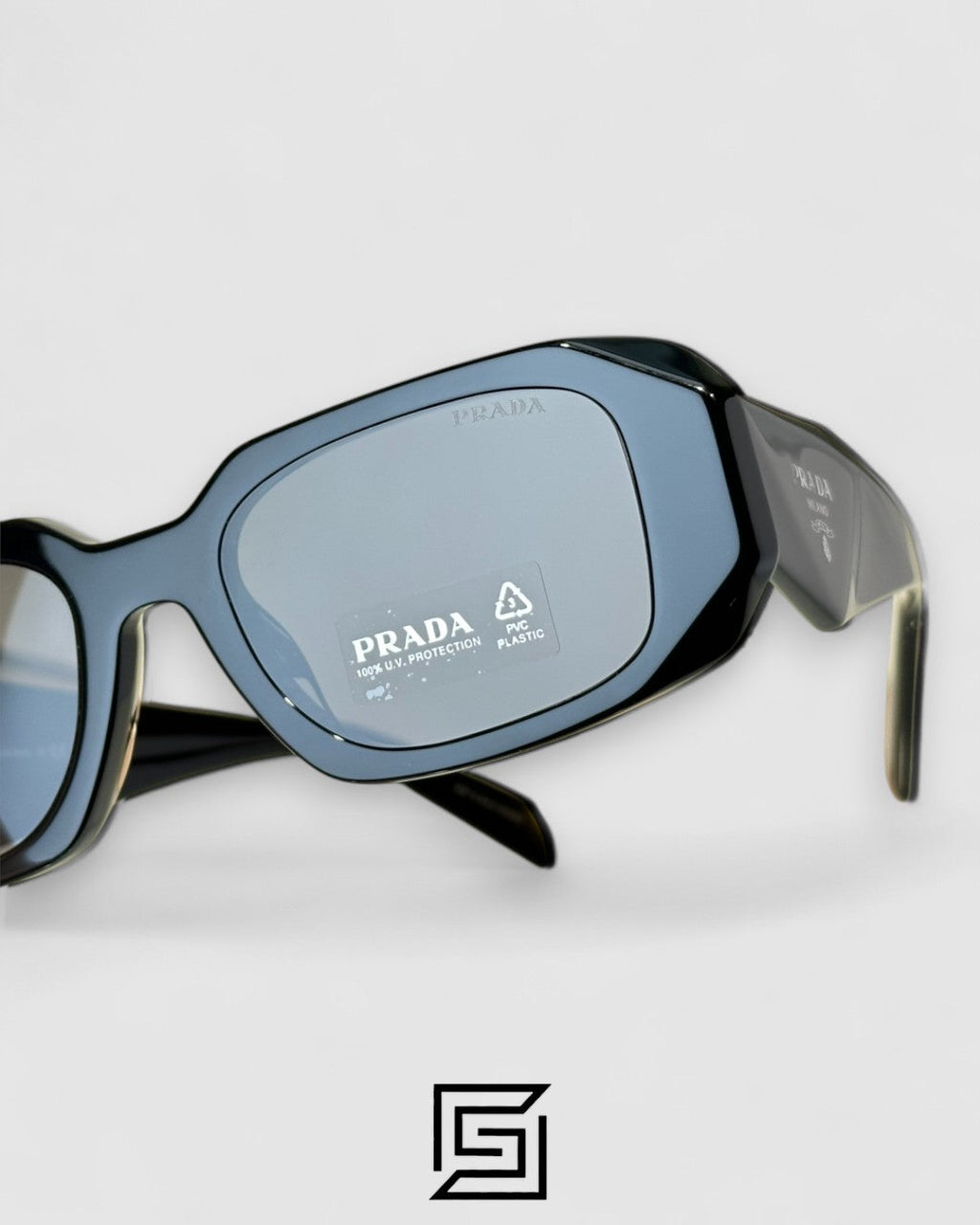 Prada OPR17WSF Black Lenses Black Frame