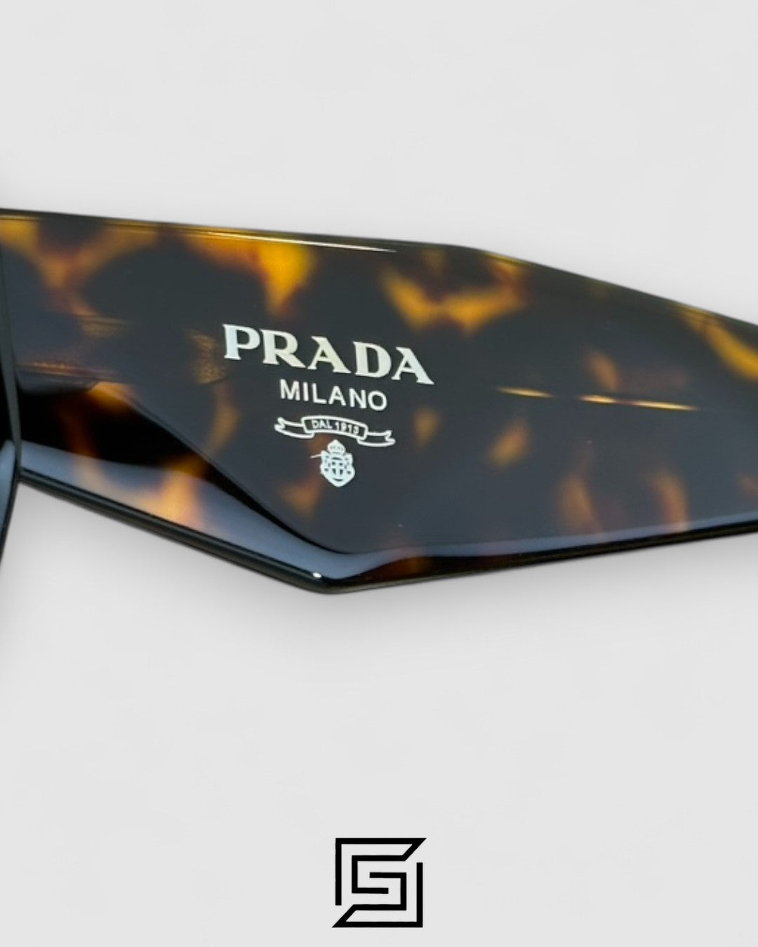 Prada OPR17WSF Brown Lenses Tiger Brown Frame