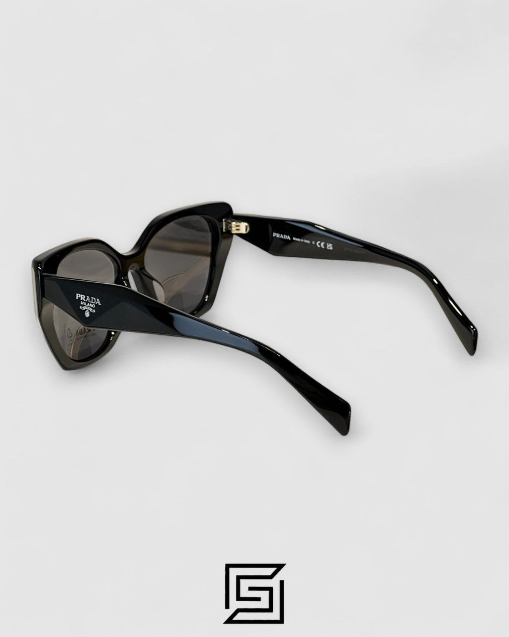 Prada SPR 19Z Black Lenses Black Frame