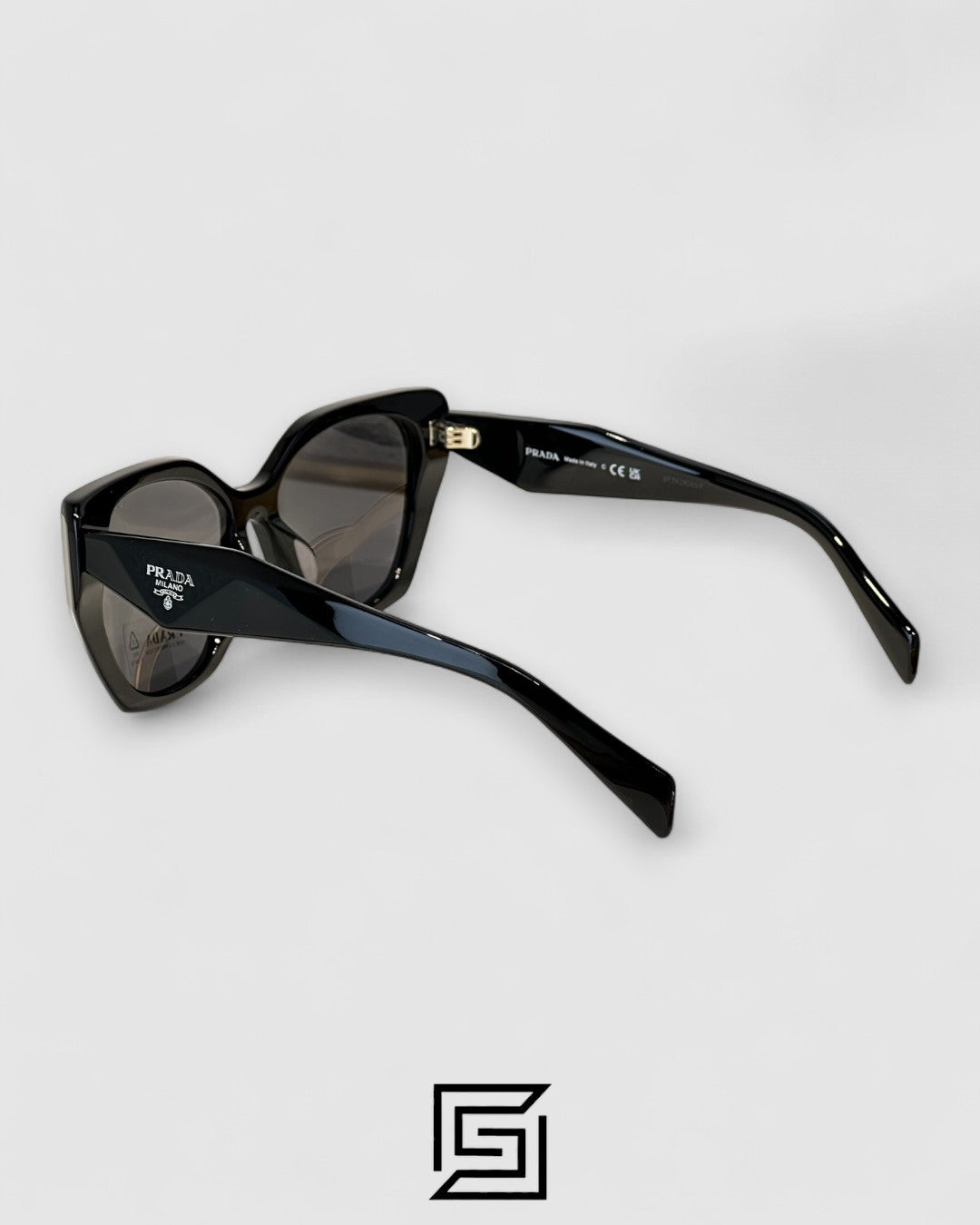 Prada SPR 19Z Black Lenses Black Frame