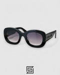 Prada PRA 13S Grey Lenses Black Frame