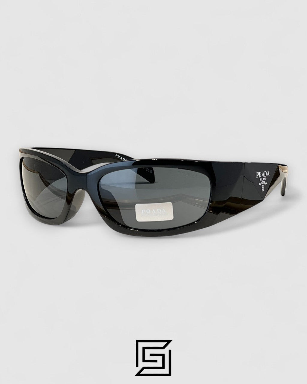 Prada SPR A14 Black Lenses Black Frame