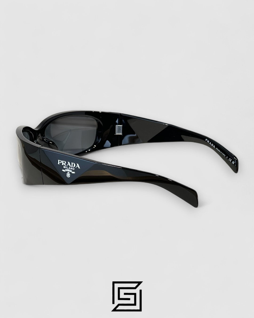 Prada SPR A14 Black Lenses Black Frame