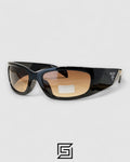 Prada SPR A14 Brown Lenses Black Frame